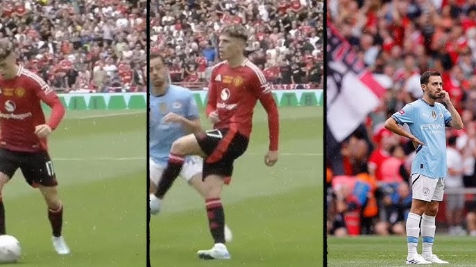 Manchester United Fans Criticize Bernardo Silva for Challenge on Garnacho