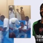 Raheem Sterling got baptized in a tank of water as he publicly declared his faith in God